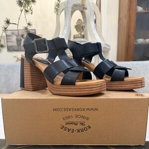 Macey Leather Ankle Strap Platform Sandals